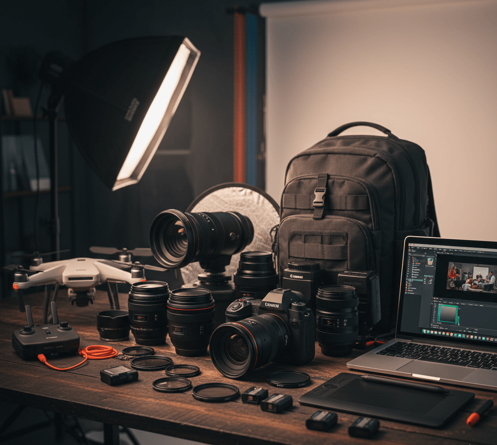 أدوات التصوير الاحترافي