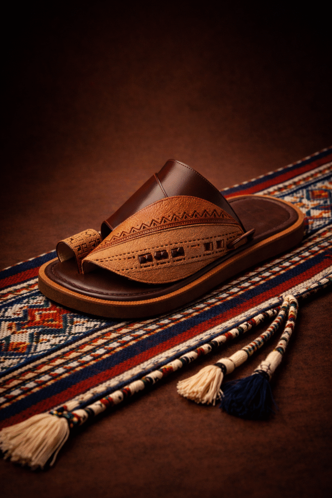 جلسة تصوير منتج أحذية رجالي فاخر