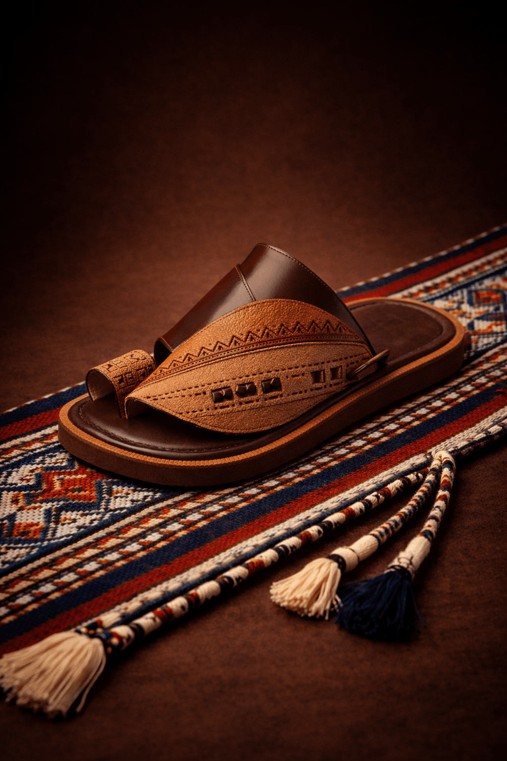 جلسة تصوير منتج أحذية رجالي فاخر