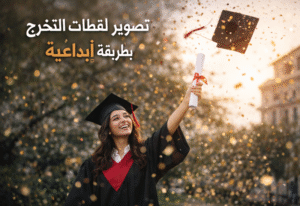 تصوير لقطات التخرج بطريقة إبداعية