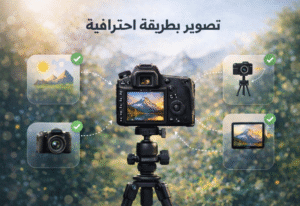 تصوير بطريقة احترافية
